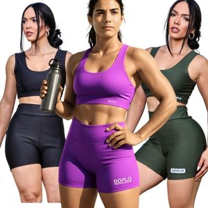 KIT 3 CONJUNTOS FITNESS – TOP E SHORT PARA ACADEMIA ROUPAS DE ACADEMIA FEMININA CONJUNTO DE ACADEMIA