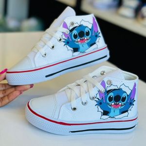 Tênis Botinha Infantil Masculina Feminina Casual Confortável Personagem 27 Ao 32