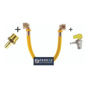 Kits para encanamento de gas de 0,5 a 4,5 Mt Tubo Pex Multicamadas 16x2 mm Para Canalizar gás de Botijão GLP ou GN