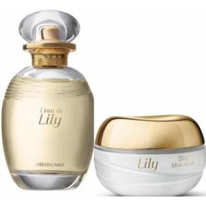 Perfume e Creme Hidratante Lily Tradicional Feminino