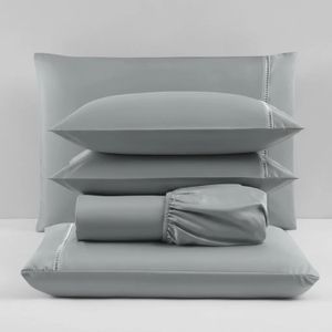 Jogo Lençol Super King Size 3 Peças Percal 400 Fios Premium  Desenho Do Tecido Liso