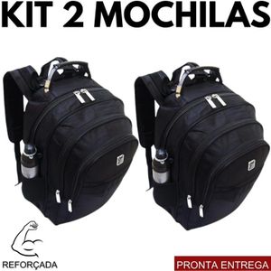 Kit 2 Mochilas Viagem Impermeável Reforçada Com Cabo