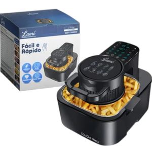 Air Fryer 8 Litros Lumi 127V e 220V Fritadeira Elétrica Sem Óleo 1800W
