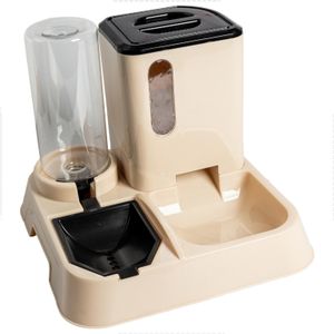 Comedouro e Bebedouro Automatico para Cachorros Cães e Gatos com Porta Ração e Agua Elevado