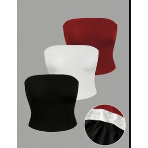 Kit 3 Cropped  Top Tomara que Caia