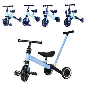 Bicicleta Triciclo Andador Equilíbrio 5 em 1 - Assento Retrátil e Ajustável