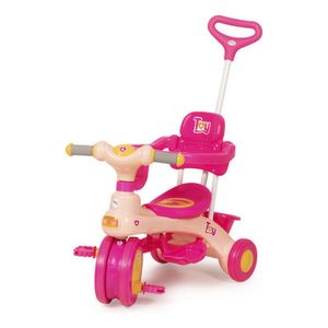 Triciclo Infantil Com Haste Removível Toy Rosa Urban Baby