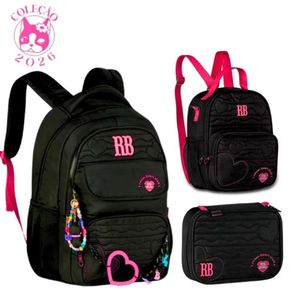 Kit Rebecca Bonbon mochila lancheira e estojo, e só mochila RB