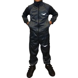 Kit Masculino Infantil Básico Cinza Para o Frio Blusa e Calça Jogger - Tamanhos do 04 ao 16 - Pronta Entrega