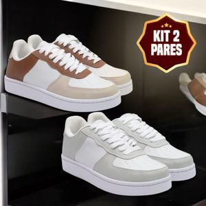OFERTA: 2 Pares de Tênis Feminino e Masculino - Conforto e Design - 33 a 43 - Oferta Relâmpago
