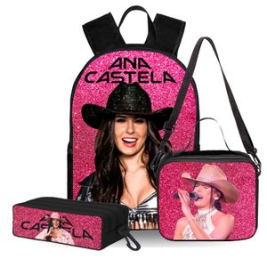 Kit Mochila Escolar Infantil Ana Castela Reforçada + Lancheira + Estojo com Costas Acolchoadas 25kg