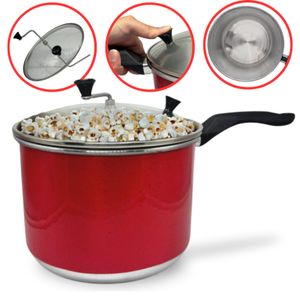 Panela Pipoqueira N°20 Alumínio com Tampa de Vidro 4 Litros(Pipoqueira de Aluminio)