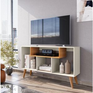 Promoção!  Rack para Sala Quarto TV 43 Polegadas Retro Moderno Zaarah - Várias Cores