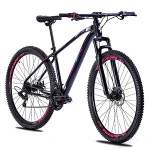KIT BICICLETA BIKE MTB AÇO CARBONO RWX ARO 29 21V - FREIO A DISCO - TAM.  17.