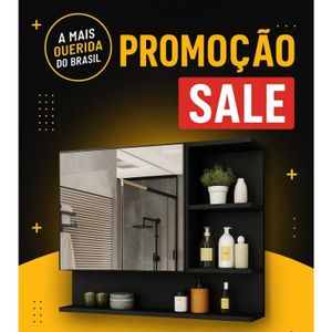 A MAIS QUERIDA DO BRASIL!  Armário Espelheira com Porta Cleopatra - VÁRIAS CORES