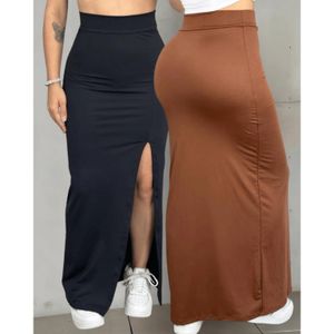 Saia Fenda Feminina Longuete Longão Fenda Grande Suplex Gringa Tubinho