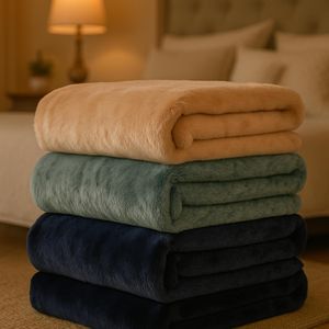 Cobertor Manta Casal Macio 2,00X1,80 Microfibra Liso Estampado