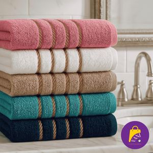 Kit 6 Toalha de Banho Grande Macia Premium 100% Algodão