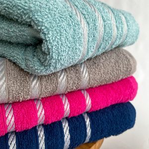 Kit 6 Toalhas Grande 100% Algodão Luxo Macia Várias Cores