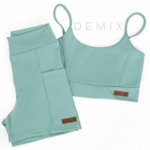 Conjunto Academia Corrida Treino Poliamida Zero Transparência shorts e Top de Alça