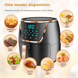 COIBEU® Fritadeira inteligente Air fryer Automático Grande Capacidade Mecânico Knob Digital Touch