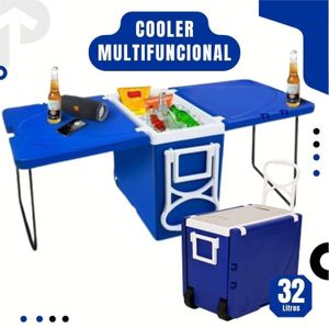 Cooler Multifuncional Super Térmica 32 Litros Casa Praia Camping Viagens Multiuso