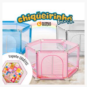 Cercadinho Para Bebê Cercado Infantil  Menino Menina Colorido Chiqueirinho Criança com Tapete Colorido