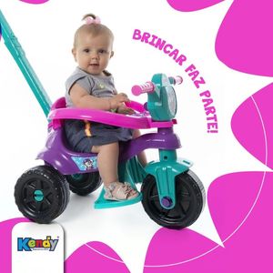 Carrinho de Passeio Kemotoca Corrida Pedal Infantil Baby Dog Criança Brinquedos