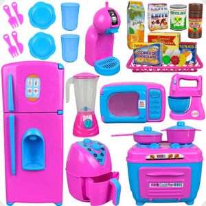 Kit Cozinha Brinquedo Infantil Completo 18 - 32 Peças Geladeira Fogão Comidinhas Eletrodomésticos