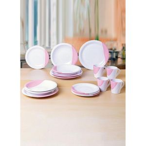 Jogo de jantar Louças pratos e xícaras 20 peças completo de cerâmica Lindas cores ENVIO IMEDIATO