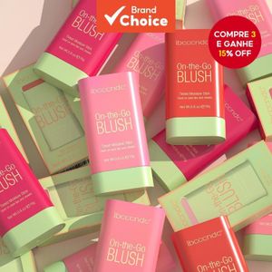 Stick de blush multi-funções-Cor natural de longa duração para maquiagem feminina