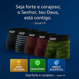Kit Com 10 Cuecas Boxer Masculina