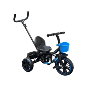 Triciclo Infantil com Pedal Empurrador 3 Rodas Resistente Criança