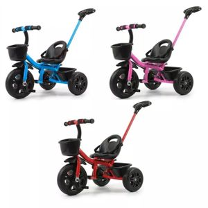 Triciclo Velotrol Infântil 30kg Escolar Criança C/ Cesto Empurrador Apoiador Menino Menina