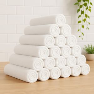 Kit 10pçs Toalhas de Salão de Beleza 45x62cm 100%Algodão Coleção Trip Clean